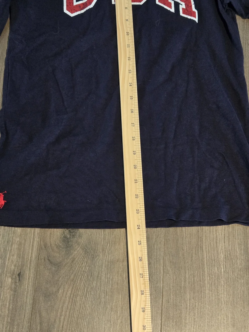 Polo Ralph Lauren Shirt Mens Medium Blue USA Olympic Team 2016 Patch Sleeve Sz S